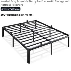 Metal Bed Frame Queen Size, 14 Inch 3500 lbs Heavy Duty
