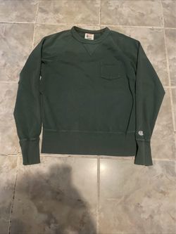 Todd Snyder Champion Crewneck Sweatshirt Men’s SZ S Green Pocket Raglan