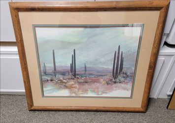 Framed Desert Landscape Print