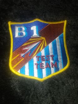 USAF B-1 BOMBER TEST TEAM SQUADRON PATCH $5.00