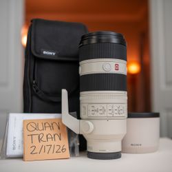 Sony 70-200mm f2.8 GM II lens
