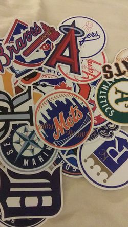 BASEBALL TEAM LOGO STICKERS
