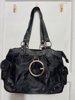 Y2K  Black Signature Tote Bag