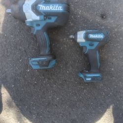 Makita 18V -  High‑Torque 1/2" Impact Wrench
&
Makita 18V- 3/8" Impact Wrench (NO BATTERIES)