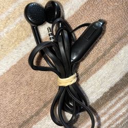3.5mm jack earphones - black
