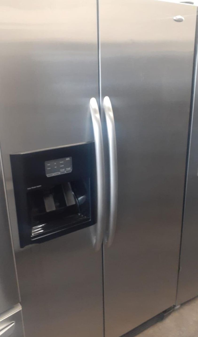Whirlpool Side-by-Side Stainless Steel Refrigerator Fridge