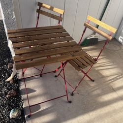 Wooden Table And Chairs 