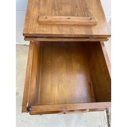 Antique Dough Box Table Wooden