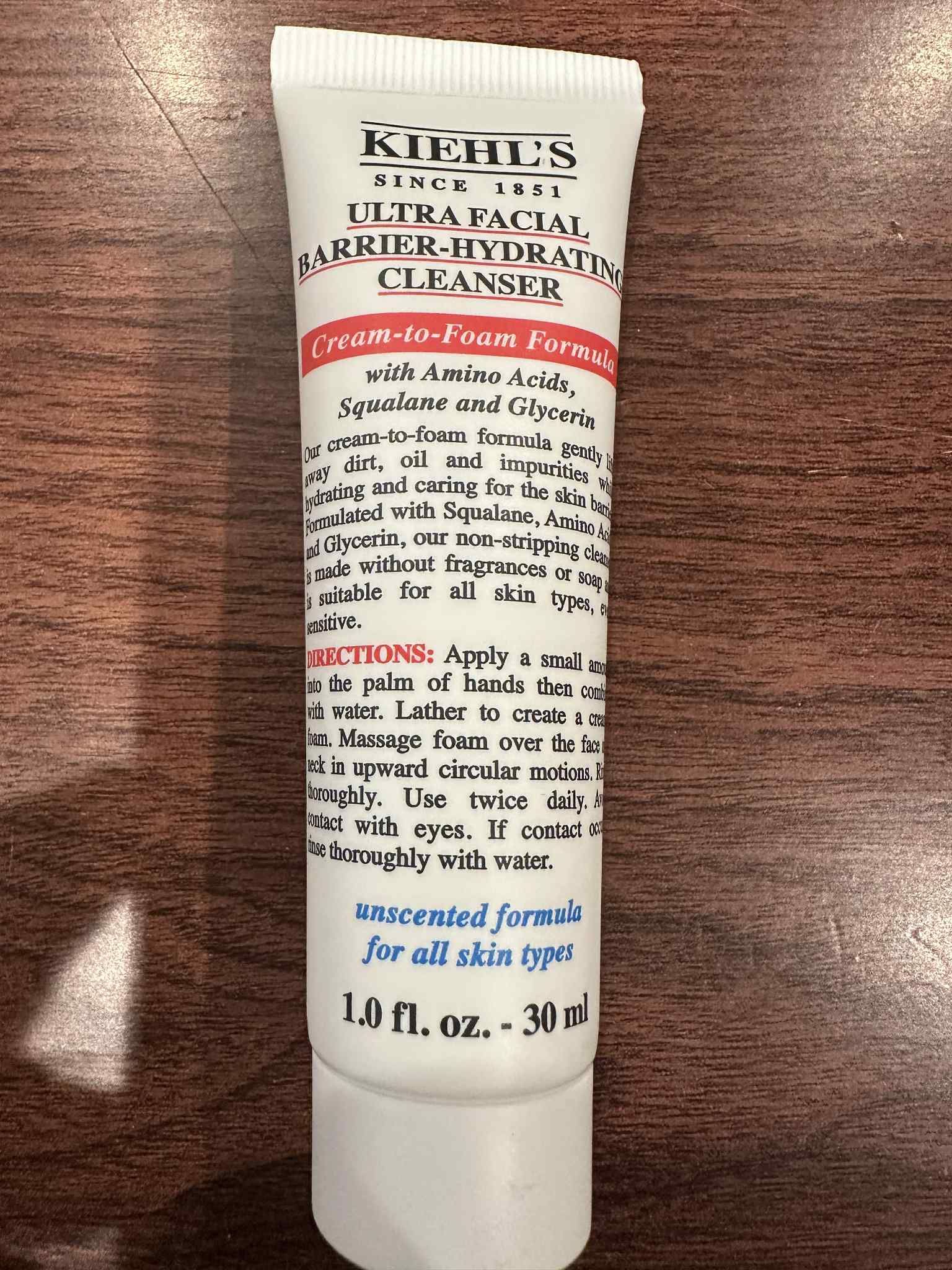 New Kiehl's Ultra Facial Hydrating Cleanser 30ml
