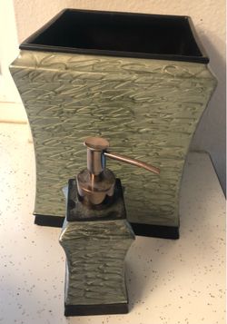 Trash Bin with Soap Dispenser