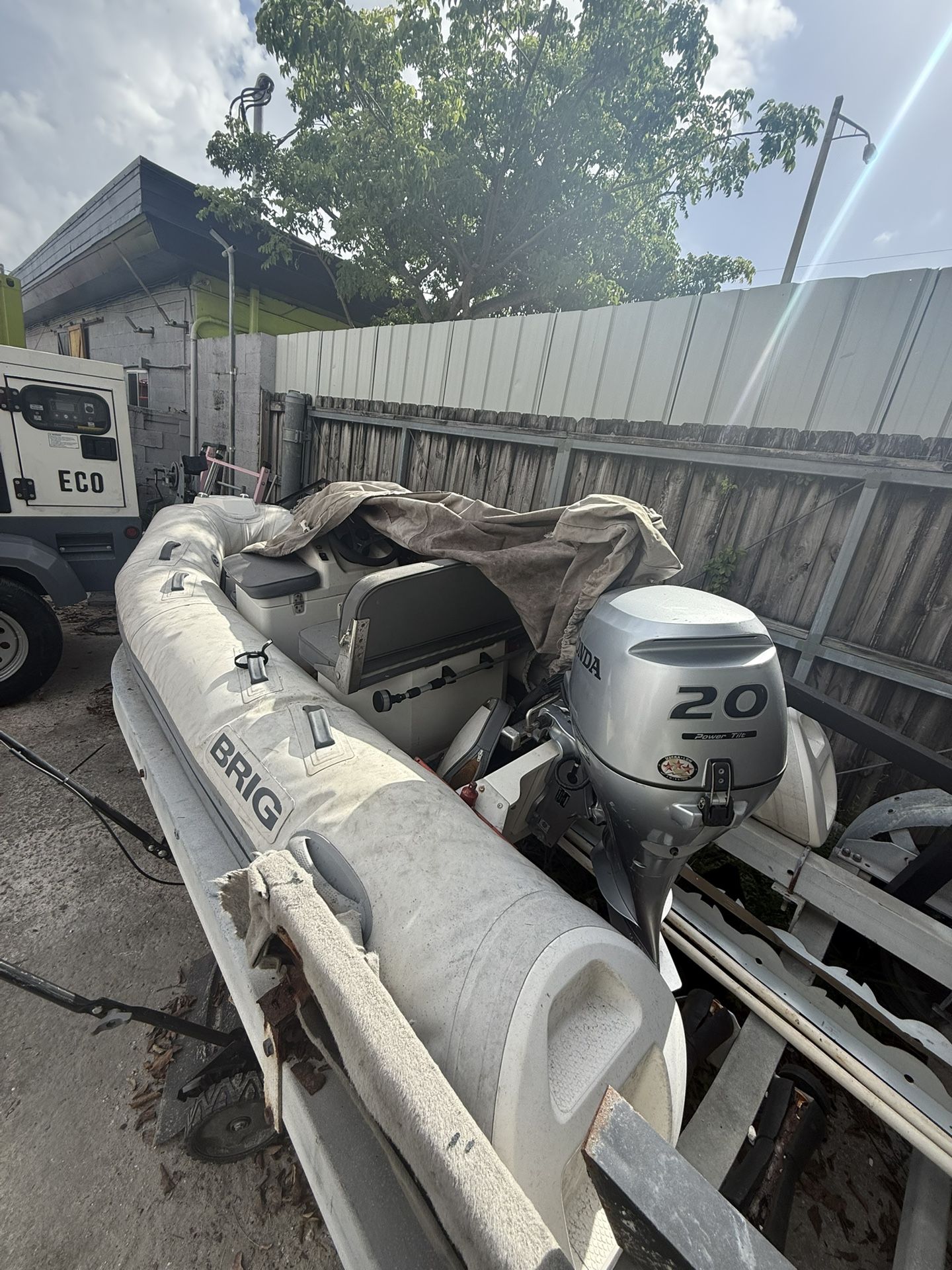 BRIG Inflatable Boat with Honda 20HP Outboard Motor β Ready to Hit the Water!