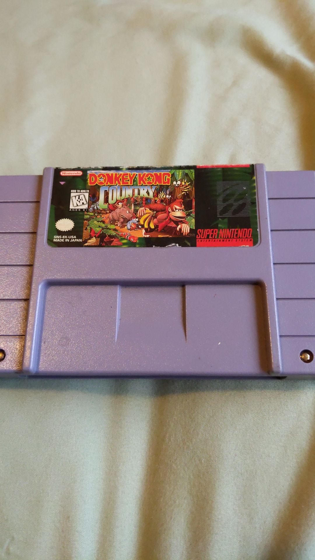 Donkey Kong Country SNES Super Nintendo video game