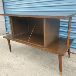 Vintage Mcm Mid Century Floating Record LP Stereo Cabinet Storage Credenza 