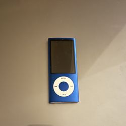 iPod Nano 5th Generation, specifically in a blue finish