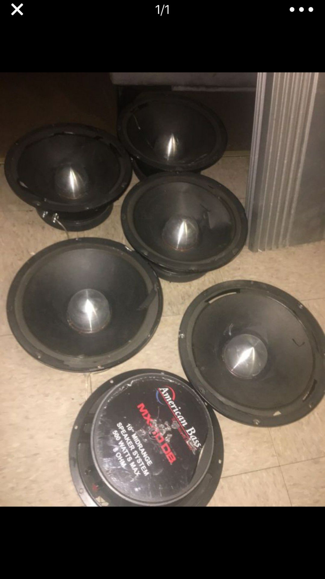10' American Bass door speakers 500w