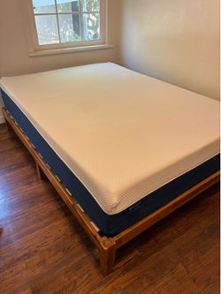 Full size bed frame and Mattress