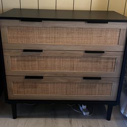 Rattan Dressers (Black & Natural Wood)
