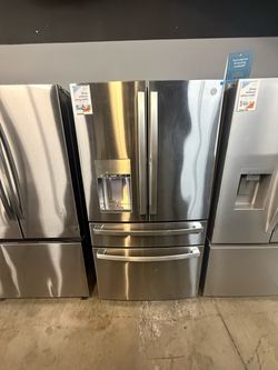 GE PROFILE STAINLESS STEEL FOUR DOOR REFRIGERATOR 😍