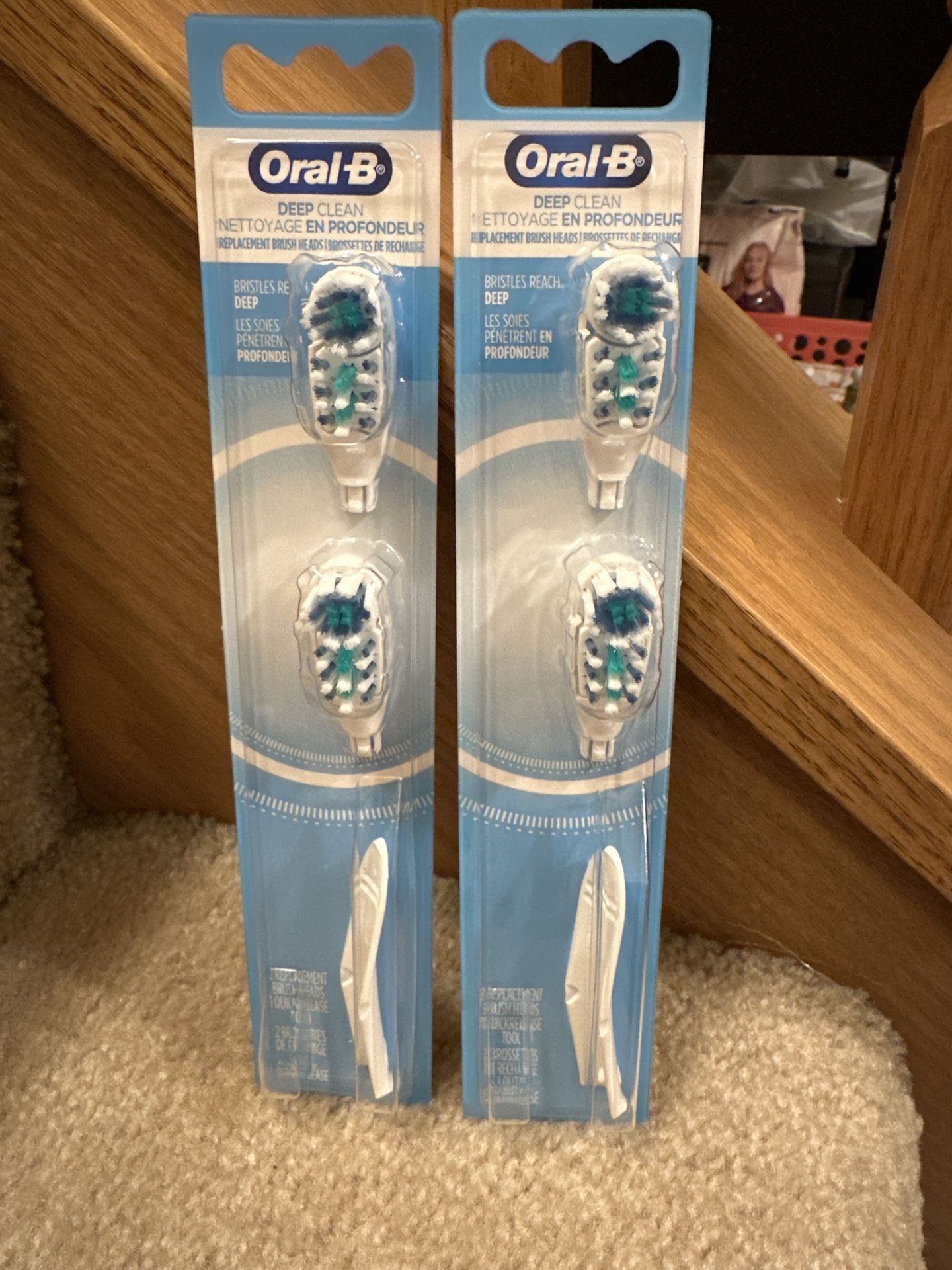 Oral-B Deep Clean Battery Powered Toothbrush Replacement Heads, 2 Count new $5/pack