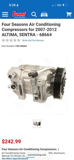 Nissan Altima Sentra parts