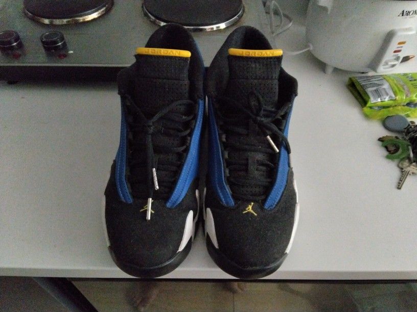 Nike Air Jordans 14 Black/Blue Color way