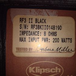 Klipsch  Standing Speaker Pair