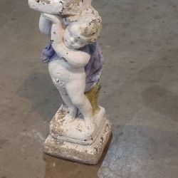 Neoclassical 31" Cherub Spring Putto Pedestal Statue Excess of 100 lbs