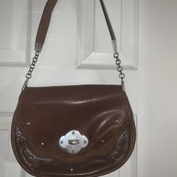 Mk  Leather brown purse