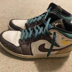 Air Jordan 1 Mid SE 'Hand Crafted' - Men's Size 11