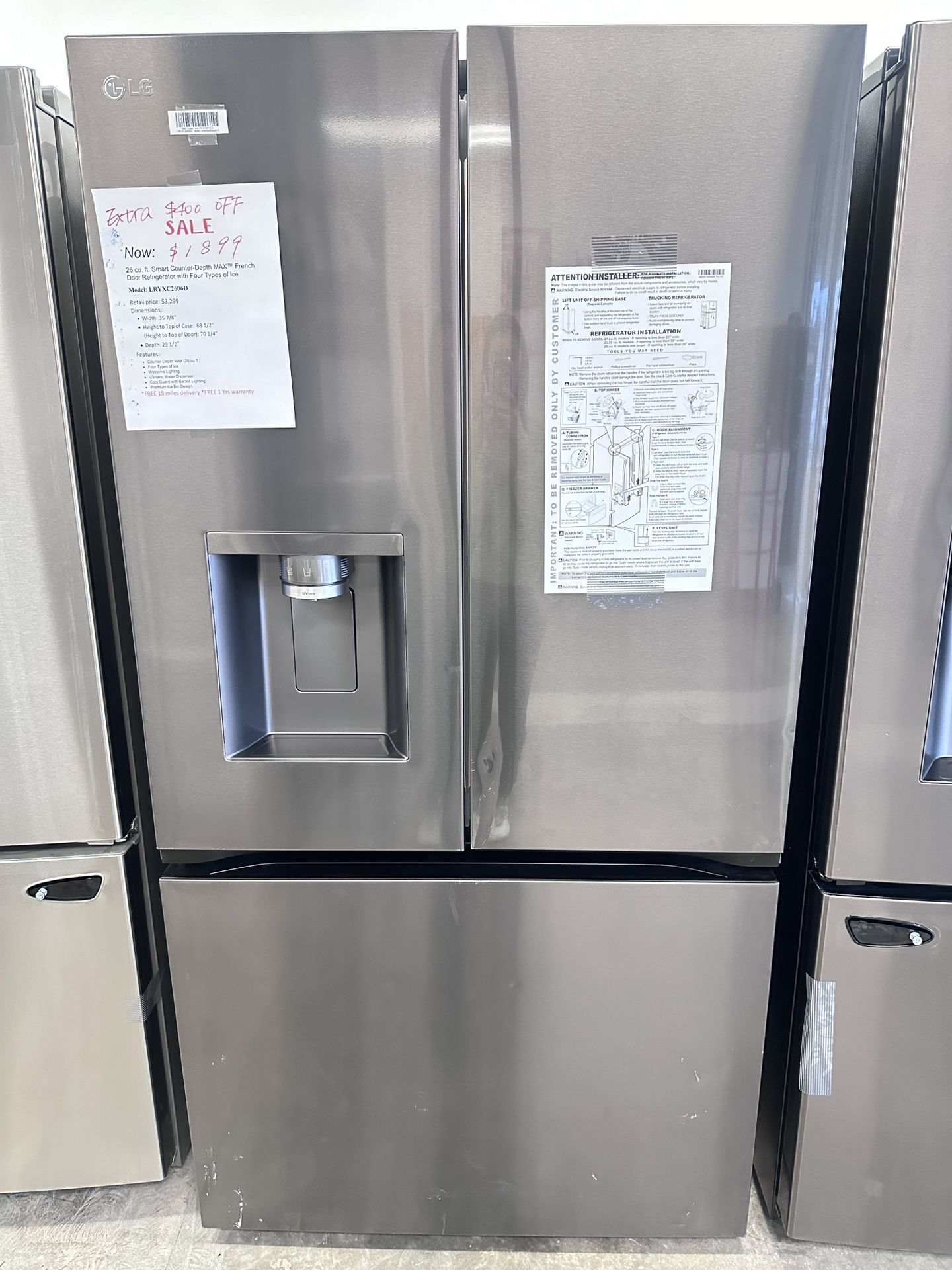 LG New Model With Flat Design And 4 Types Ice Maker 
