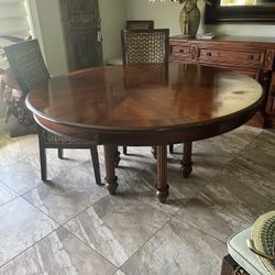 56 “ Solid Wood dining Room Table