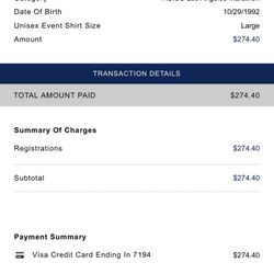 LA marathon BIB/ Registration