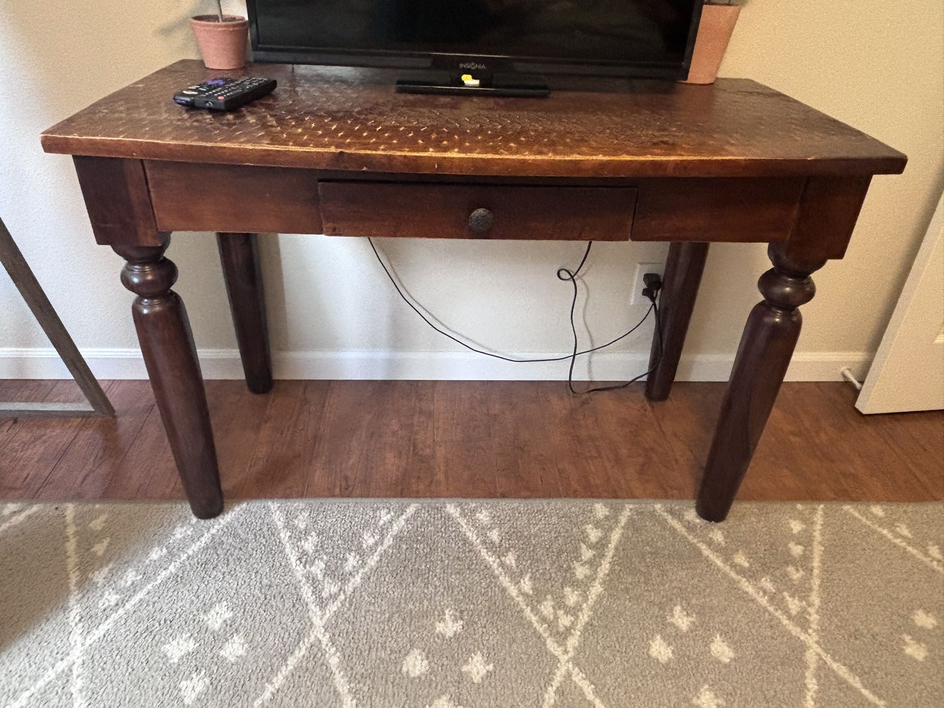 World Market Solid Mango Wood Desk
