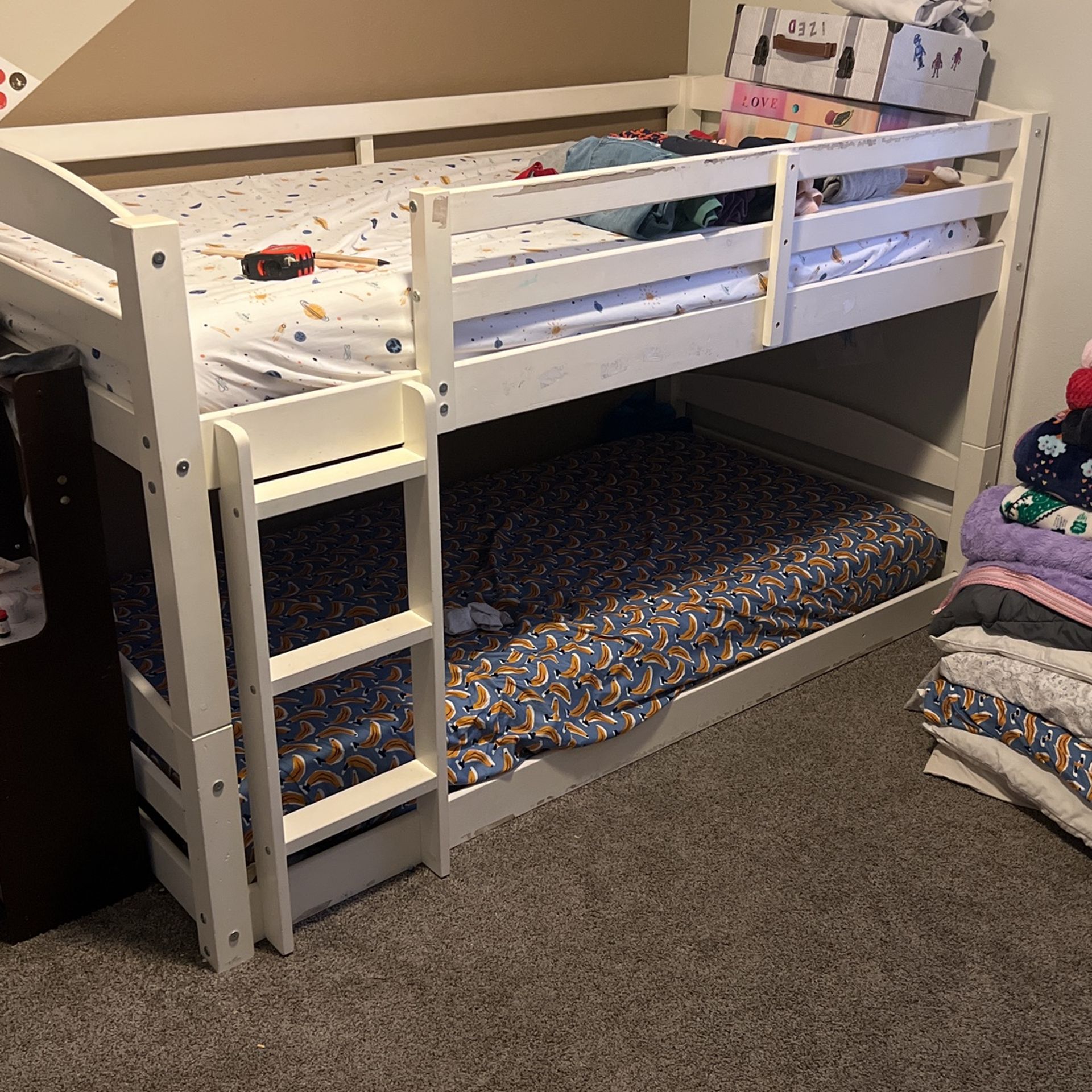 White Bunk Bed