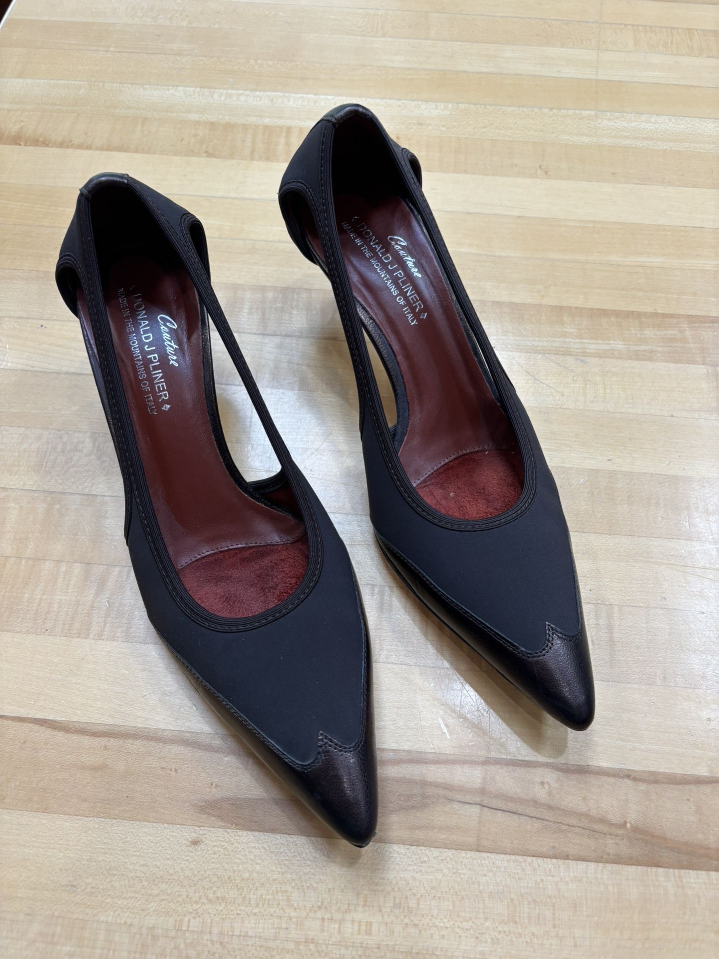 Donald J Pliner Couture Women’s Dark Brown Heels Size 8M, Made in Italy