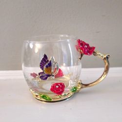 Valentines Day Gifts for Her Mom Women Mothers Day Glass Coffee Enamels Mug Best