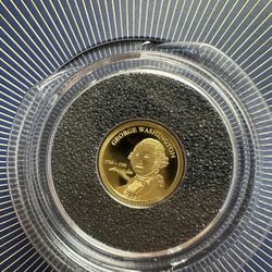 1 - .05 Gram PURE GOLD COIN 999 In Capsule 