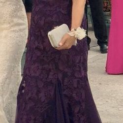 Alex Evenings gown dress Purple 12 worn once!