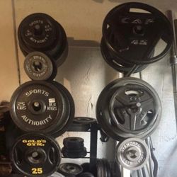 SELLING  OLYMPIC  PLATES :  45s  = start at $90 a pair / 35s (start at $70/  25s = start at $50/ 10s start at $25/ 5s = $10/ 2.5s = $5 + BUMPER PLATES