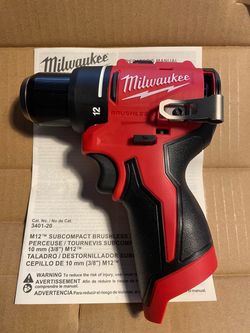 Milwaukee  M12 subcompact DRILL brushless