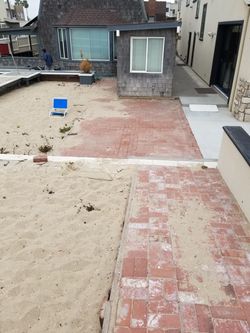 Red brick pavers