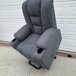 Power Lift Recliner Chair With Heat And Massage For Elderly Or Nursery  