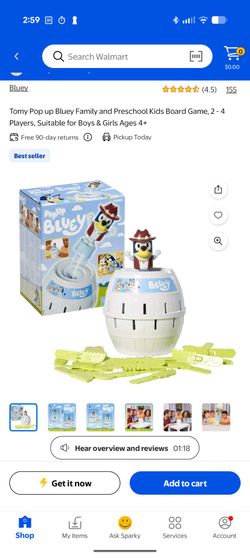 Bluey popup game