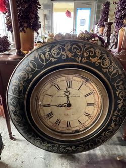 Hotel de Villa PARIS WALL CLOCK 36” diameter 