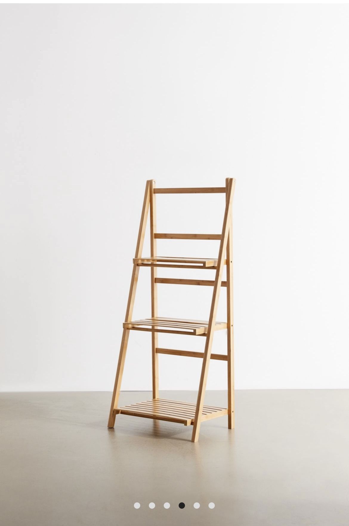 Urban Outfitters Bamboo Storage Folding Shelving Unit