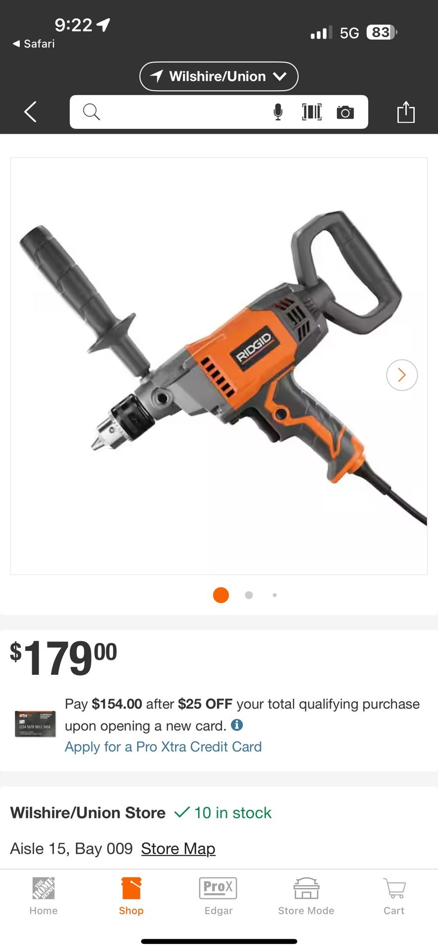 Ridgid Corded 1/2 Mixer