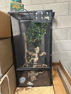 Premium Zoo Med ReptiBreeze Chameleon Habitat Setup – Ready to Use