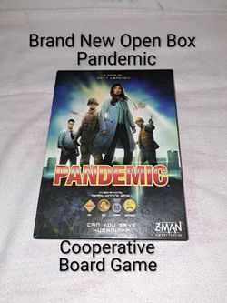 Brand New Open Box Pandemic Award Winning Cooperative Board Game (Contents Are Factory Sealed)
