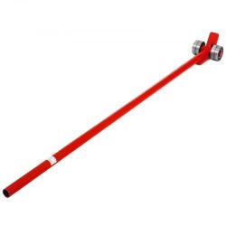 3T Prylever Bar 6600 Lbs Capacity Steel Pry Lever Bar Heavy Duty with Wheels Prylever with 5FT Length Handle #128