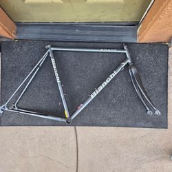 Bianchi bike steel frame 55cm carbon fork